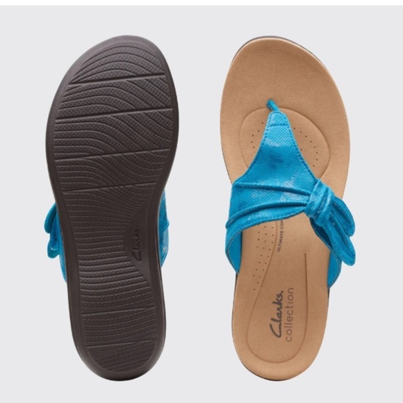 Clarks Shoes - Clarks Laurieann Rae Turquoise Sandals 12W Cloudsteppers for Comfort